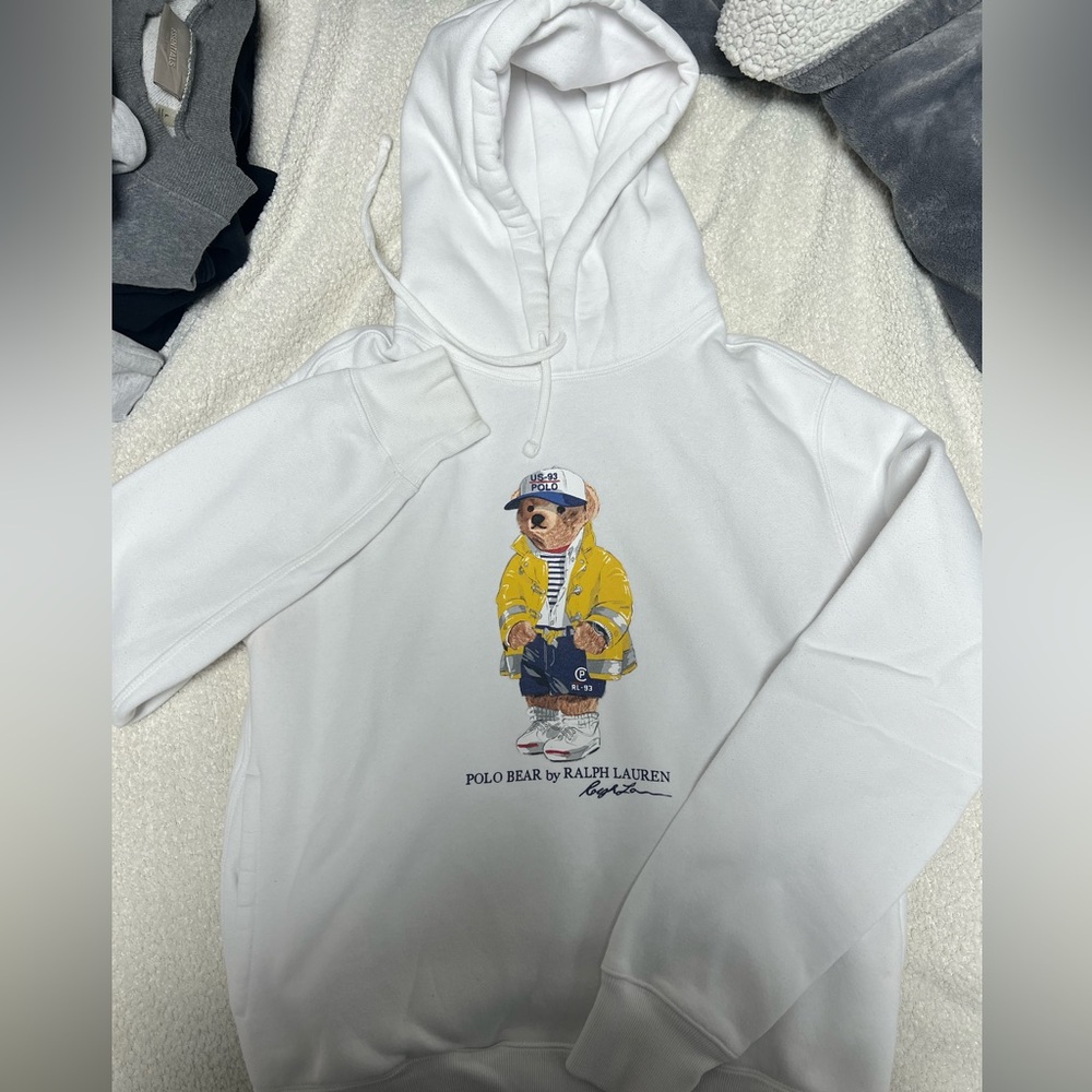 Polo Bear Hoodie. Ralph Lauren. Size Small. Barely worn.